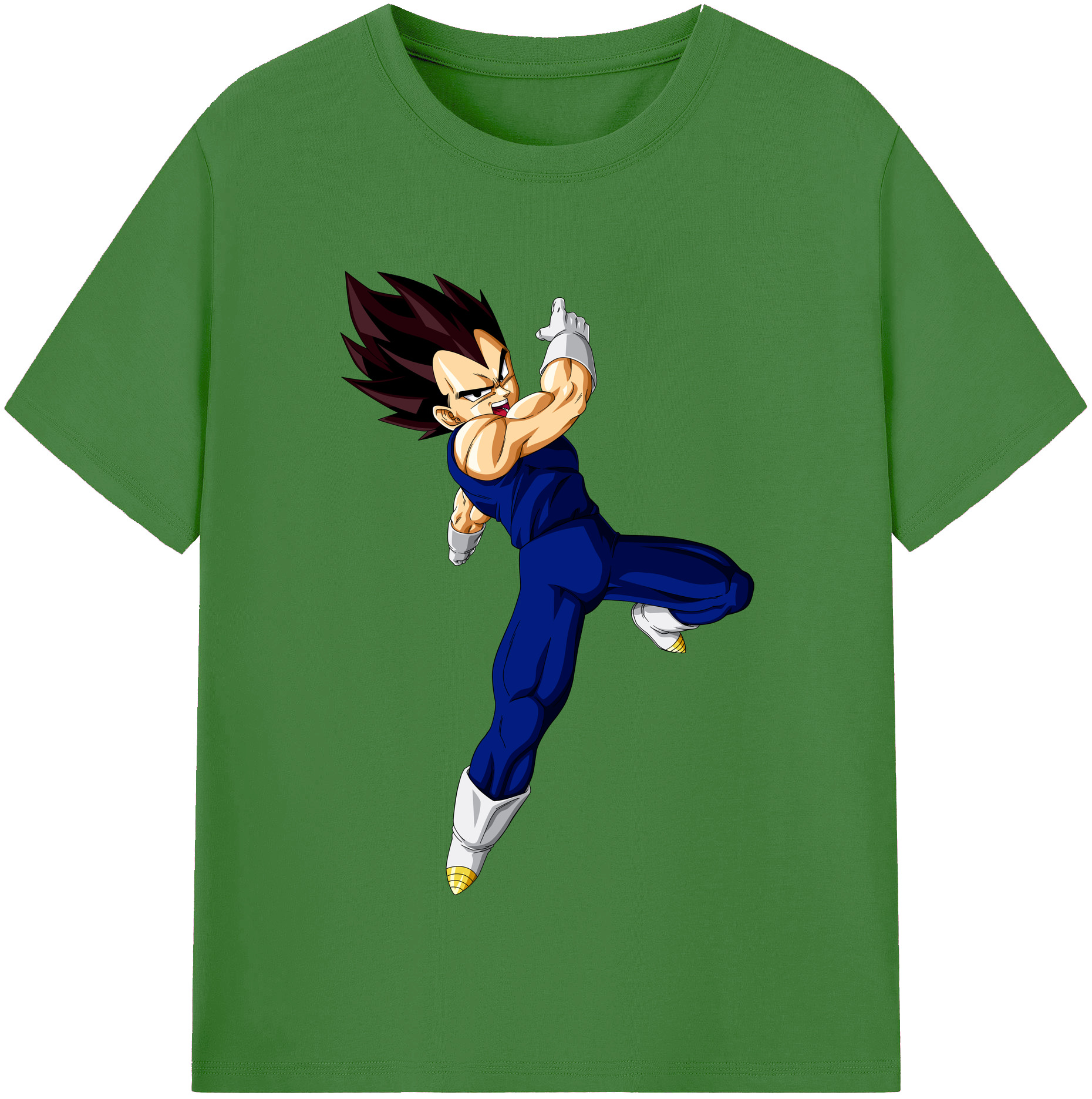 （画像用） ドラゴンボール ベジータ四世（Bejīta Yonsei）DRAGON BALL Vegeta IV レディースカジュアルプリントTシャツ（綿100％）